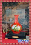 名家手绘粉彩瓷花瓶石榴皇宫御用 精品山水百子图收藏证书
