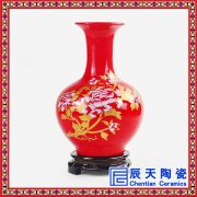 陶瓷花瓶摆件供应 颜色釉小花瓶礼品景德镇花瓶