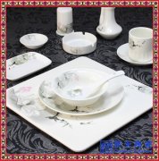 刀叉餐盘碗碟盘个性餐厅餐具釉下手绘台面酒店摆台陶瓷餐具